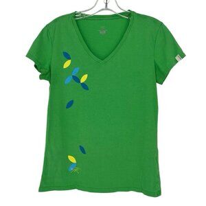 Arc'teryx Falling Feathers Short Sleeve T-Shirt Women's V-Neck Size Medium